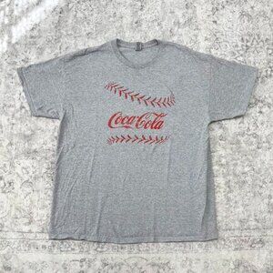 CocaCola grey baseball tee graphic Tshirt
